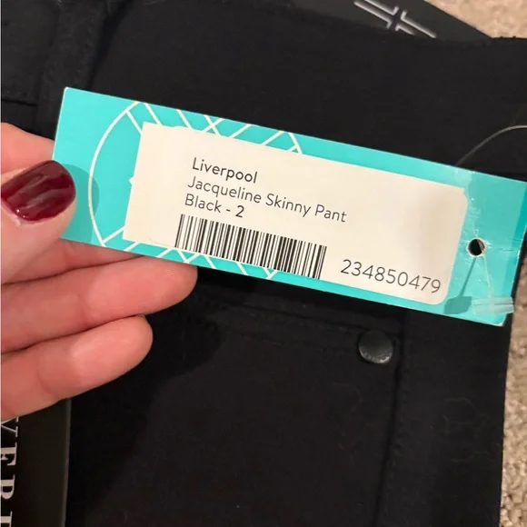 Liverpool Black Jacqueline Skinny Pants size 2 - Picture 2 of 4